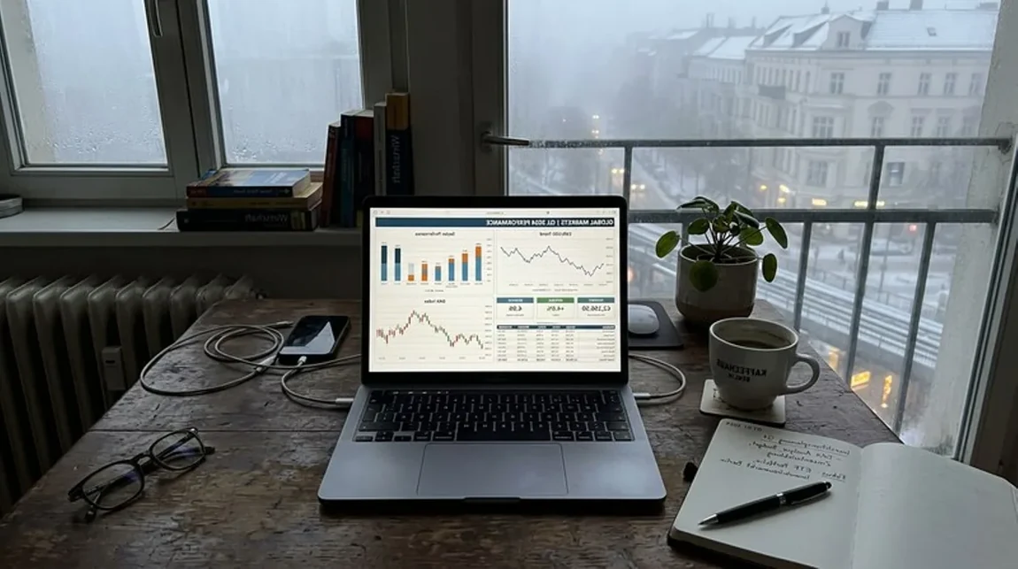 Frist Laptop Bildschirm Diagramme Charts Finanz Berlin - Spekulationsfrist Ratgeber