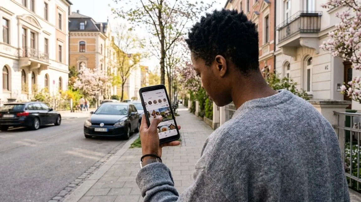 Immobilienverkauf Handy Screen App Scrollt Finger Nah Muenchen - Spekulationsfrist Ratgeber