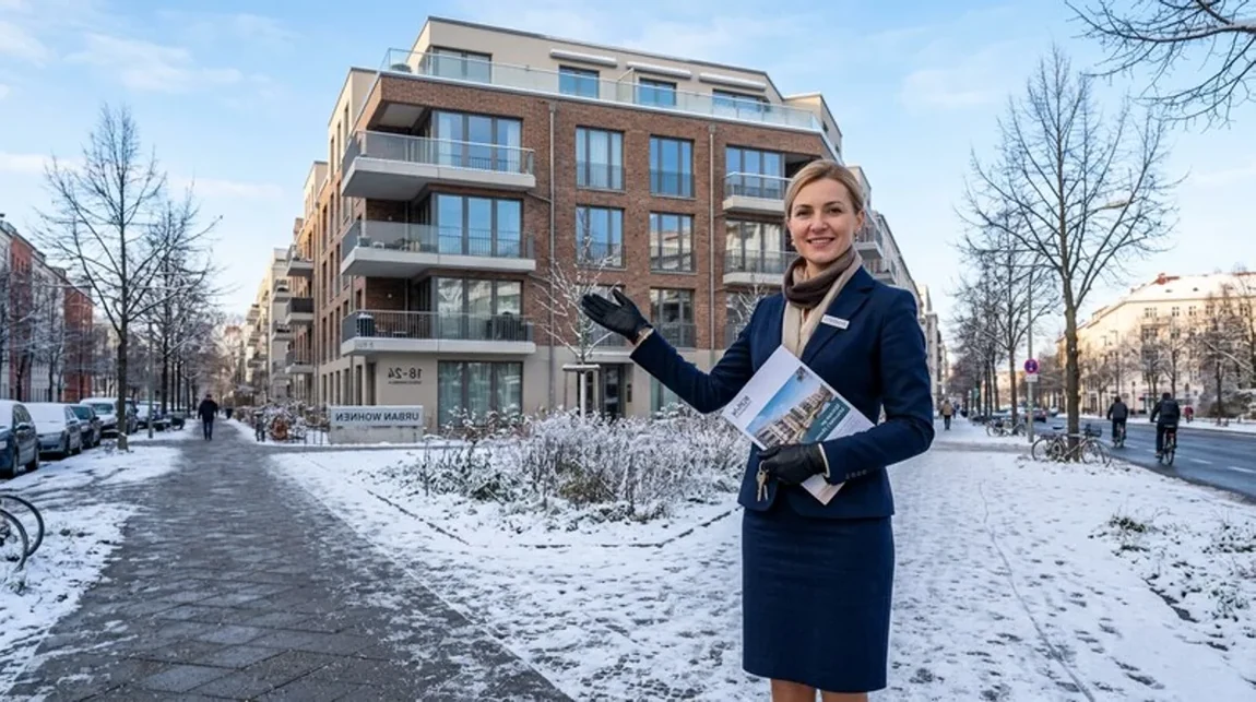 Immobilien Frau Verkauf Abschluss Handschlag Notar Tisch Berlin Spekulationsfrist