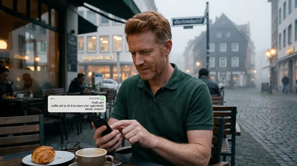 Spekulationsfrist Fensterbank Mann Laptop City Aussicht Berlin