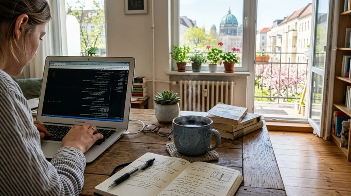 Spekulationsfrist Dokument Mann Liest Kaffee Daneben Tisch Frankfurt - Spekulationsfrist Ratgeber