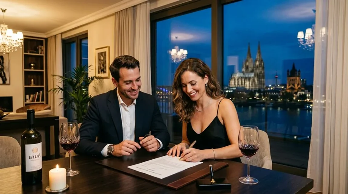 Steuer Unterschreibt Paar Mietvertrag Tisch Koeln - Spekulationsfrist Ratgeber